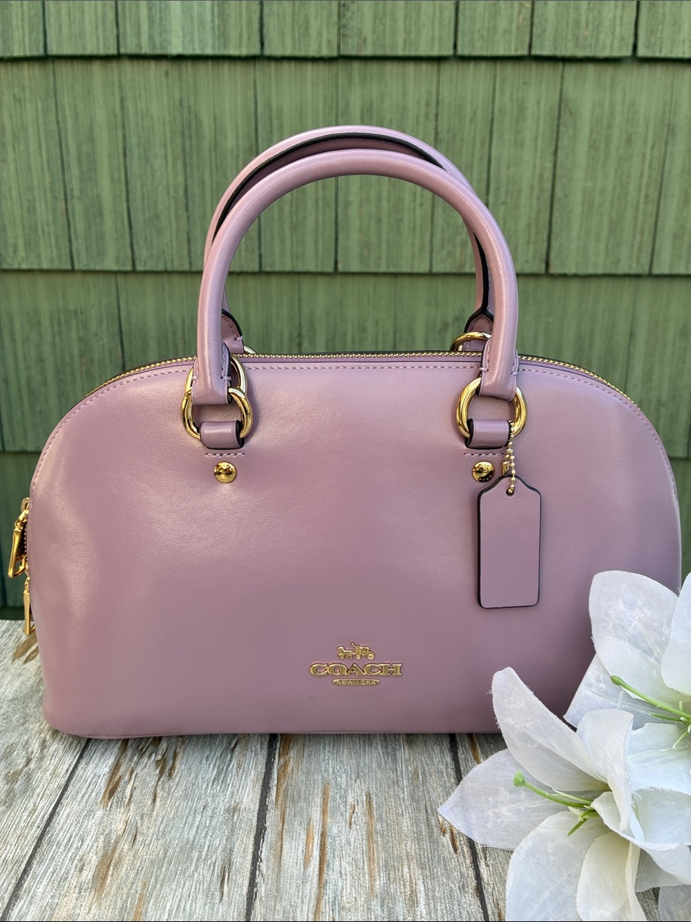 Coach Lara Satchel Leather Bag Purse